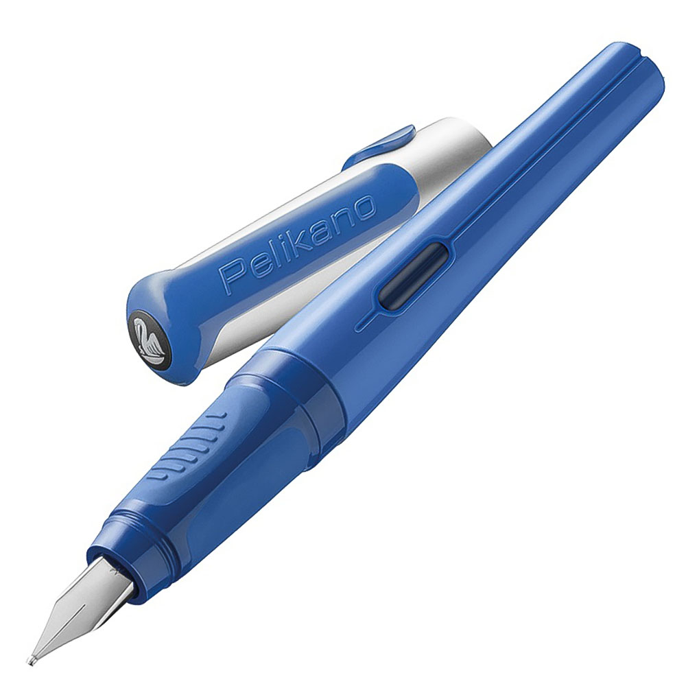 blauer Pelikan-Füller mit Kappe