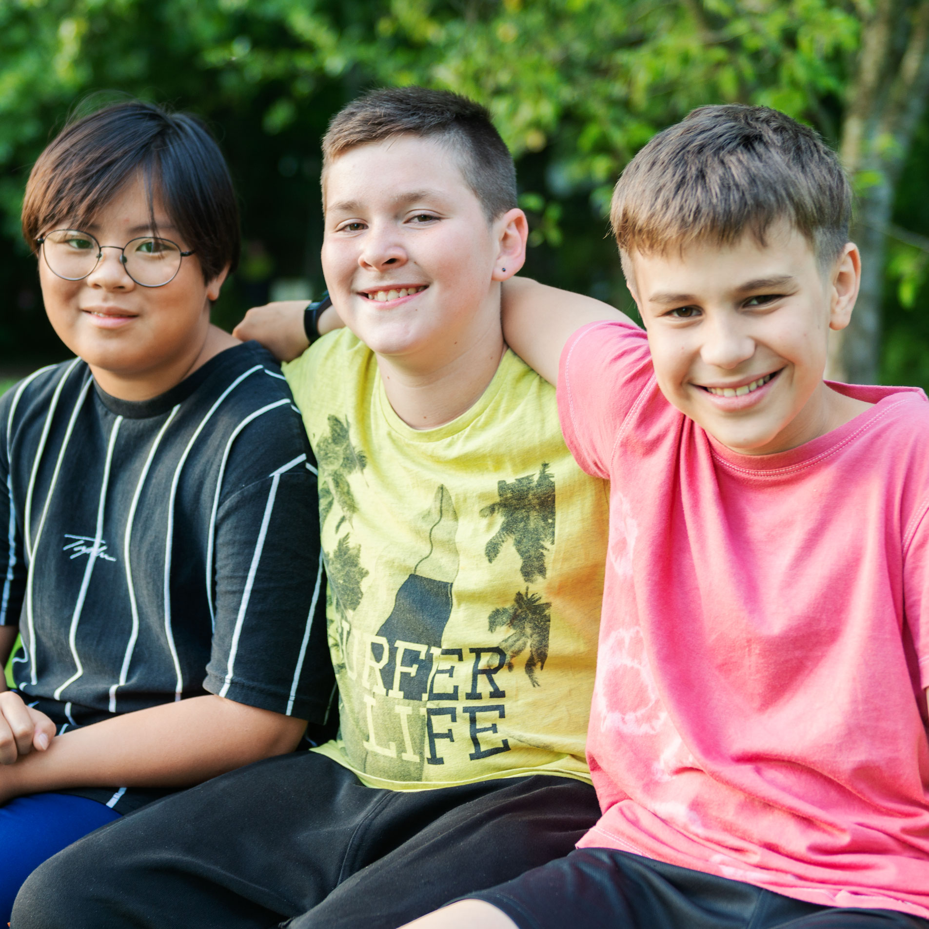Landschulheim Elkofen Schüler des Landschulheim Elkofen im Park