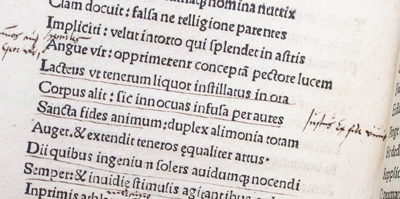 handschriftliche Randnotiz von Martin Luther