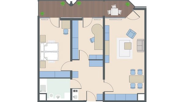 3-Zimmer-Wohnung mit 82 Quadratmetern 3-Zimmer-Wohnung mit 82 Quadratmetern