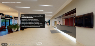 Mit der 360º-Tour durch das Augustinum Stuttgart-Killesberg Mit der 360º-Tour durch das Augustinum Stuttgart-Killesberg