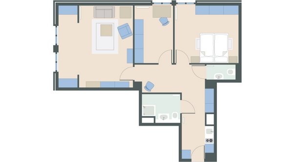 3-Zimmer-Wohnung mit 78 Quadratmetern 3-Zimmer-Wohnung mit 78 Quadratmetern