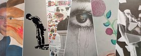 Collage aus Bildern von Schüler*innen zum Thema Umbrüche