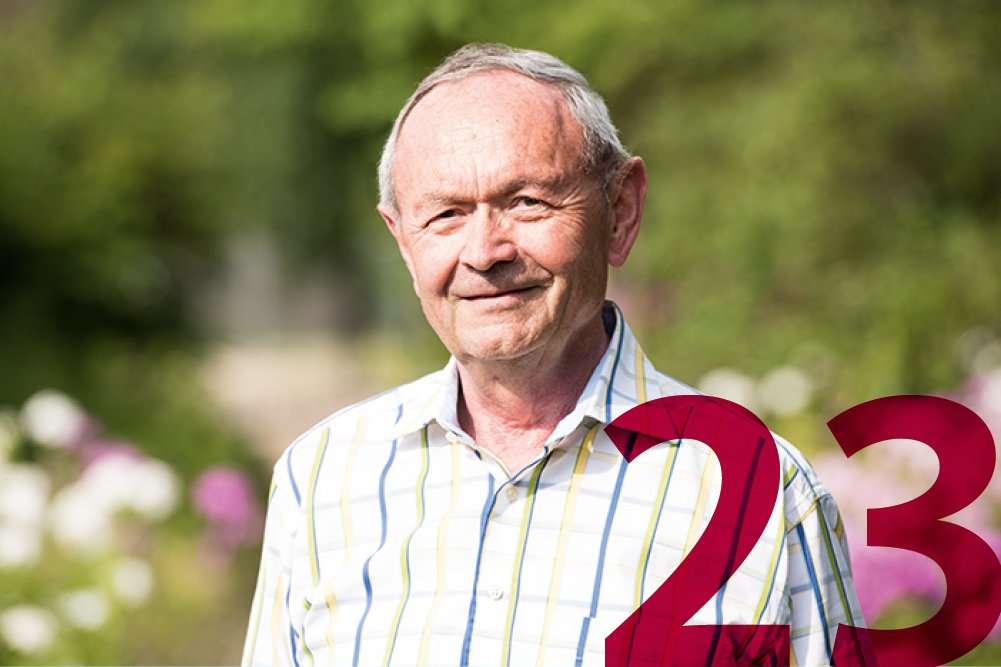 Ein Grundpfeiler des Handelns im Augustinum ist der christliche Glaube. Porträtaufnahme eines Seniors