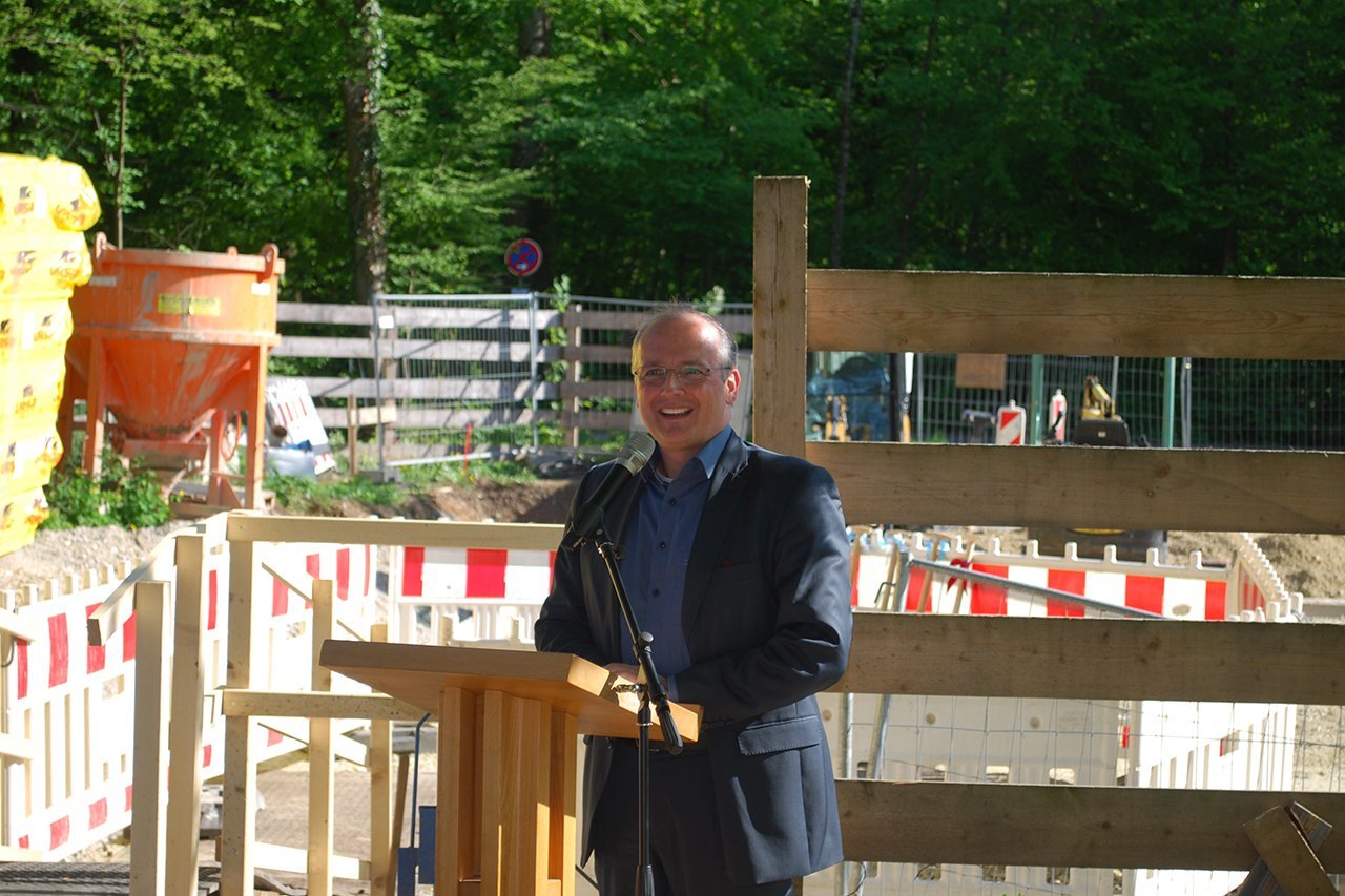 Grundsteinlegung in Oberschleißheim
