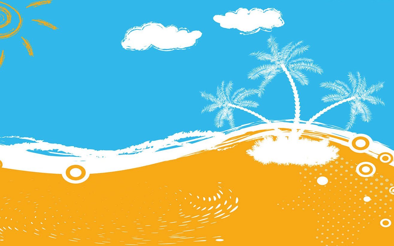 Illustration zum Thema Inseln und Oasen